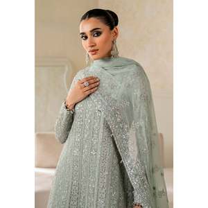 Elegant A-Line Mother of Bride Embroidered Chiffon <b>Dress</b> SF-4160 - Product Image 6