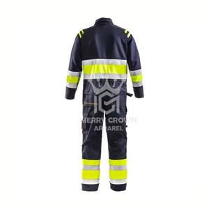 Overoles de Seguridad de Trabajo de Algodón de Alta Visibilidad, Impermeables, con Opciones Personalizadas, Suministro de Fábrica OEM - Product Image 3