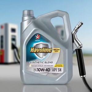 น้ำมันเครื่อง10W-40 SAE SN น้ำมันสังเคราะห์จาก havoline แคลเท็กซ์พลาสติก4L (14กก.) ประสิทธิภาพสูงสำหรับรถยนต์ - Product Image 1