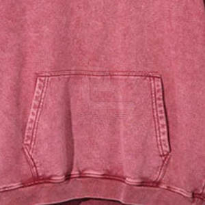 Sudadera con capucha para hombre con lavado ácido sólido de invierno de alta calidad, ajuste Regular de poliéster/algodón - Product Image 6