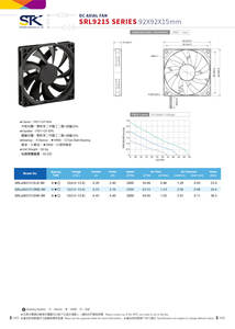 STK SRL9215 Series 92*92*15mm DC Axial Ventilation Cooling <b>Fan</b> Electric Plastic Quiet Low Noise <b>12V</b> IP68 Waterproof for Portable - Product Image 3