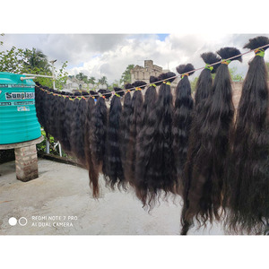 ราคาโรงงาน ผมแท้ธรรมชาติอินเดียแบบตรงและแบบลอน สำหรับต่อผมและทำผม - Product Image 4