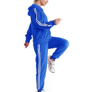 Survêtements de course de couleur personnalisée pour femmes Meilleure vente avec survêtement de course à capuche à panneau avant vierge pour femmes - Product Image 2