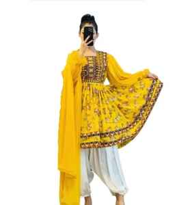 Robe traditionnelle afghane pour dames Afghani culturelle grande taille style redingote respirant de haute qualité Maxi robe Afghani fantaisie - Product Image 3