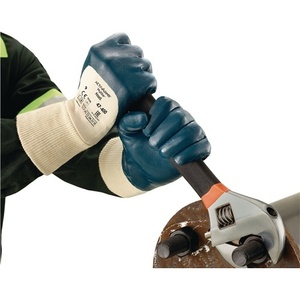 Gants de ménage ActivArmr Hylite 47-400 Taille 8 Blanc/Bleu 3/4 Nitrile EN 388 PPE Catégorie II ANSELL Lot de 12 - Product Image 1