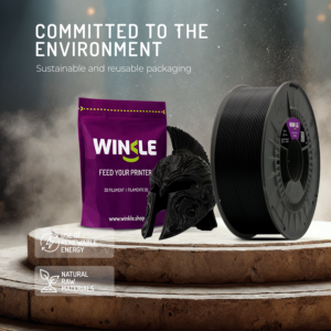 Filamento para Impresora 3D WINKLE PETG 1.75mm 1kg, Alta Resistencia a Impactos, Fácil de Imprimir, Fabricación Europea, Tolerancia de 0.05mm, 220-240 - Product Image 5