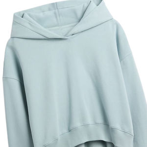 Sweat-shirt à capuche surdimensionné personnalisé en couleur unie pour femmes, en molleton 100% coton épais, pull décontracté pour le printemps et l'automne - Product Image 4