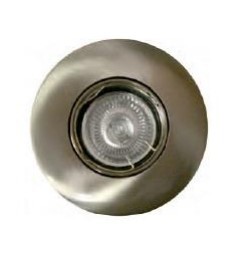 Anillo redondo de aluminio empotrable e inclinable con recorte GU10 de cuero, diámetro: 80 mm. (Ledesma 10584) - Product Image 1