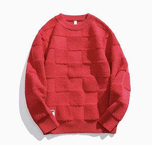 Cárdigan de Lujo para Hombre, Tejido a Cuadros, Cálido, para Otoño e Invierno - Product Image 6