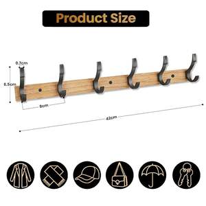 Cintre en bois de qualité supérieure avec barre de maintien solide pour pantalons et costumes, cintre en bois massif écologique pour une vie durable - Product Image 2