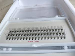 Profesional personalizado 0,15mm negro Cachemira CD L Curl extensiones de pestañas de visón sintético fácil aplicación de Vietnam directamente - Product Image 2