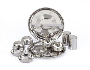 Ensemble de dîner en acier inoxydable et bol de service/assiettes/cuillère/verre à boire ensemble de dîner en acier inoxydable pour un prix bas - Product Image 5