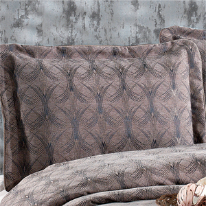 Guzide Podyum Earth Colour 4-Piece Customized Classic Luxury Home <b>Bedspread</b> <b>Set</b> 100% Chenille Organic Woven Striped Washable Ant - Product Image 2