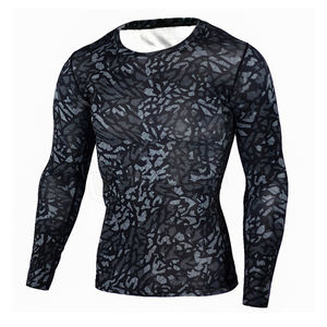 Conception personnalisée hommes manches longues Rash Guard Protection solaire pour les arts martiaux porter des prix très bon marché - Product Image 5