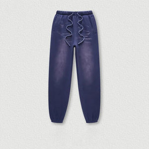 Logo personnalisé hommes survêtements Color Block Jogger pantalons de survêtement et sweat à capuche cordons ensemble impression bouffante Mans survêtement - Product Image 2