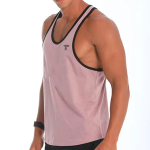 Recién llegado Slim Fit Gym Fitness Venta al por mayor Custom Men Singlet con 100% algodón Sublimado Imprimir Singlet para hombres - Product Image 3