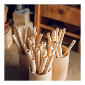 Pajitas de bambú natural sostenibles, alternativa sin residuos al plástico, ligeras y duraderas, perfectas para el hogar, uso en exteriores - Product Image 5