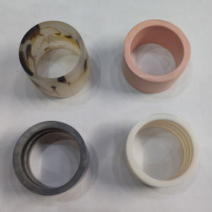 Ensemble d'anneaux de serviette en résine multicolores au design élégant, vaisselle classique pour la maison, le restaurant, la cuisine, durable et écologique - Product Image 2