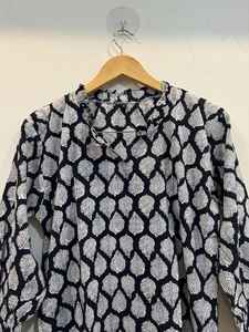 Hand Block Printed Casual Short <b>Dress</b> Premium Cotton Boho Summer <b>Dress</b> for <b>Women</b> Relaxed Fit Everyday <b>Tunic</b> Top for Comfortable - Product Image 3