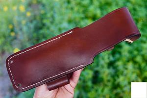 Étui de ceinture pour couteau fixe en acier au carbone durable, imperméable, en cuir de qualité supérieure, fabriqué à la main, pour la chasse, le camping, fabricant OEM - Product Image 5