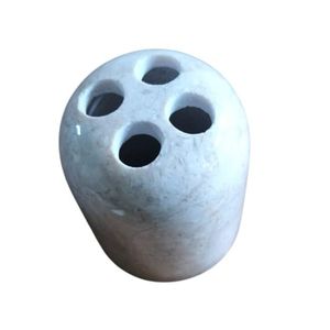 Porte-brosse à dents de salle de bain moderne, luxueux, écologique, fabriqué en pierre de marbre naturelle de haute qualité, fait à la main en Indonésie - Product Image 1