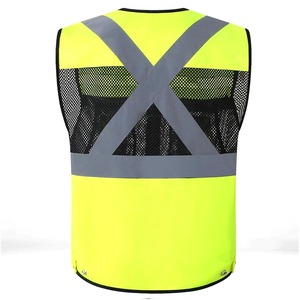Reflective Safety Vest for Road Construction & Sanitation Workers Waterproof Formal Style for Secure Working Clothes - Product Image 4