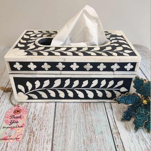 Boîte de rangement de mouchoirs de table en incrustation d'os personnalisée faite à la main pour salle à manger à la maison, hôtel et restaurant - Product Image 2