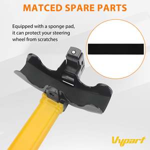 Vypart 1pc Anti-Theft <b>Car</b> Security Universal Steel Rotary <b>Steering</b> Wheel <b>Lock</b> Vehicle Safety Device - Product Image 3