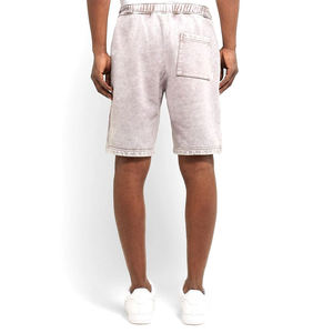 Short Pro en sergé de coton de style traditionnel écologique et anti-rides décontracté motif solide brodé Asid Wash Friendly - Product Image 2