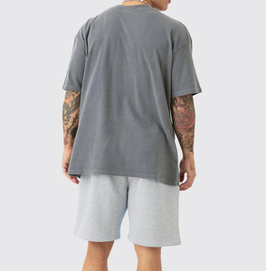 Camisetas de manga corta de verano con estampado de abullonado para hombre de calidad superior 250gsm 100% algodón suave transpirable personalizar camisas - Product Image 6