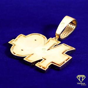 Hip hop đồ trang sức Iced ra moissanite kim cương 925 đồ trang sức bạc, khuyến khích món quà có ý nghĩa đối với anh ta - Product Image 2