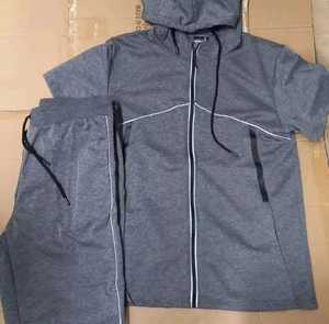 ชุดวอร์มฟิตเนส,ชุดวิ่งสำหรับผู้ชายชุดกีฬาสำหรับวิ่งไม่มีลาย - Product Image 3