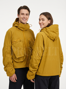 2026 New Latest Style Nylon Hooded Jacket Lightweight Zip <b>Up</b> Front with Multiple Pockets Comfortable Windproof Hoodies Jackets - Product Image 2