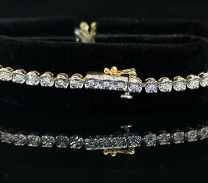 Iced Out Cross Link Bracelet, Bling CZ Diamond Pave Bracelet, Hot Popular Hip Hop Tennis Chain Bracelet, Joyería para hombres/mujeres - Product Image 2