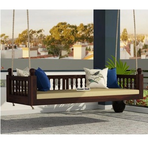 ชิงช้าไม้สีน้ำตาลแบบกลับด้านได้ ดีไซน์โมเดิร์น ชิงช้าไม้สไตล์โบราณ ดีไซน์แบบดั้งเดิม ขัดเงาอย่างมีระดับ หรูหรา - Product Image 3