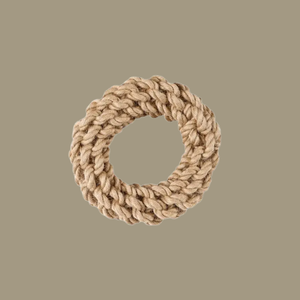 Jouet en forme d'anneau en chanvre écologique pour animaux de compagnie, fabriqué en caoutchouc durable pour une utilisation quotidienne - Product Image 2