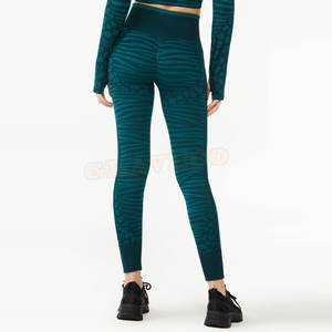 Por encargo profesional media cintura Yoga Legging sublimación patrón sólido venta entera Legging - Product Image 3