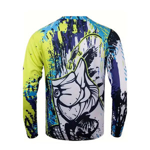 Camisetas de Pesca Sublimadas de Manga Larga, 100% Poliéster Spandex, Precio Económico, Venta al Por Mayor, Más Vendidas - Product Image 2