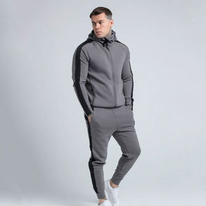 Vente en gros de pantalons de survêtement de sport unisexes pour hommes et ensemble de sweat à capuche surdimensionné vintage - Product Image 6