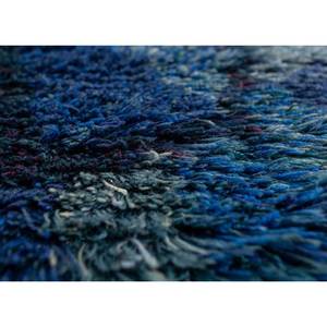 Alfombras de Lana Anudadas a Mano Zuri Blue, Alfombras Rectangulares Abstractas 3D Tipo Rompecabezas para el Hogar, Sala de Estar, Pasillo, Entrada-Paem-747 - Product Image 3