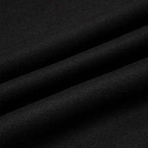 Suelto se adapta acanalado cuello redondo 80% Algodón 20% poliéster polar acanalado puños y Drack negro mujeres sudaderas - Product Image 3