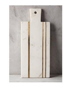 Planche à découper de luxe en marbre naturel pour les maisons élégantes et les cuisines professionnelles avec un design élégant et fonctionnel - Product Image 1