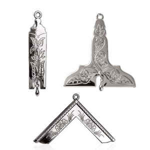 Ensemble de bijoux de collier maçonnique pour maître vénérable et gardien principal avec bijoux en métal franc-maçon et bijoux maçonniques Regalia - Product Image 1