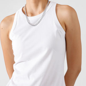 Camisetas lisas de cuello redondo para mujer, camiseta sin mangas con colores sólidos y manga corta - Product Image 1