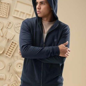 Sweats à capuche en coton pour hommes de notre collection 2025 avec finition polaire à l'intérieur - Product Image 3