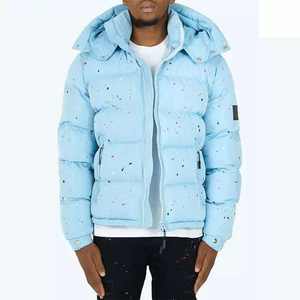 Chaqueta acolchada de calidad superior para hombre de Venta caliente para invierno cómodo estilo callejero cierre de cremallera carcasa de nailon venta en línea - Product Image 4