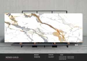 Sophistication intérieure moderne utilisant des dalles de porcelaine haute brillance de 1200x2400 mm - Product Image 3