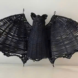 Decorative Vietnam Rattan Bat Halloween <b>Ornament</b> Rustic Style Eco Handicraft Party Decoration - Product Image 2