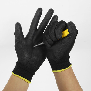 Gants de sécurité durables à paume enduite de PU pour le <span class=keywords><strong>travail</strong></span> des mécaniciens de jardin flexibles et polyvalents - Product Image 4