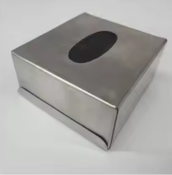 Caja de pañuelos de Metal galvanizado hecha a mano de alta calidad, servilletero de diseñador de lujo colgante, nueva forma cuadrada, hogar, cartón al por mayor - Product Image 3